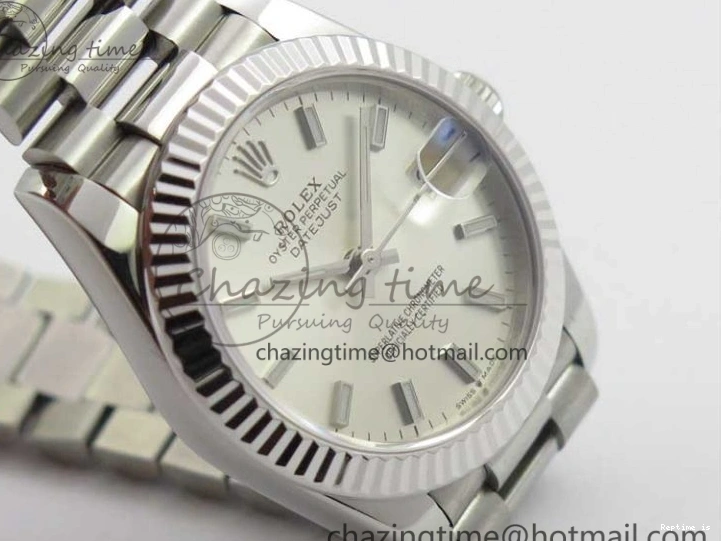 1231 Datejust 31mm 278275 SS BP Maker Best Edition Silver Stick Markers Dial on SS President Bracelet ZeroBulk 3079